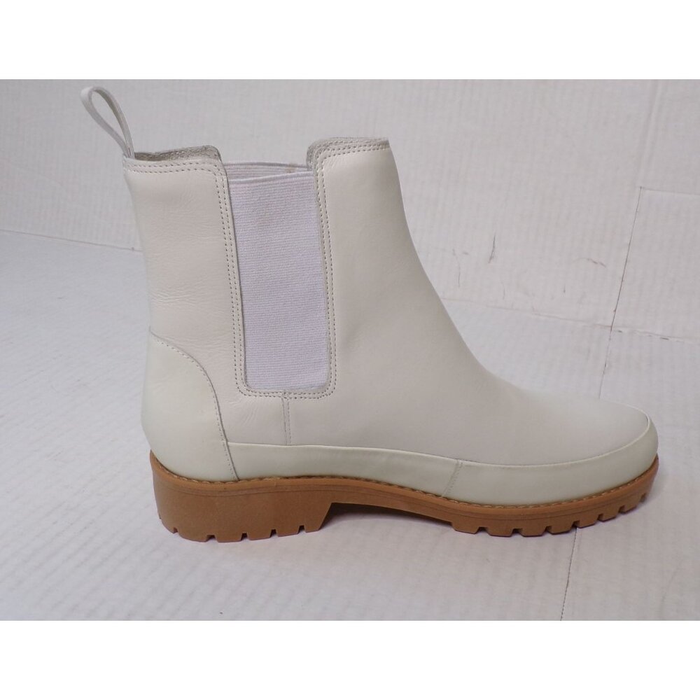 🆕 REBECCA ALLEN All Weather Chelsea Boot 8 Off-White - Picture 12 of 15